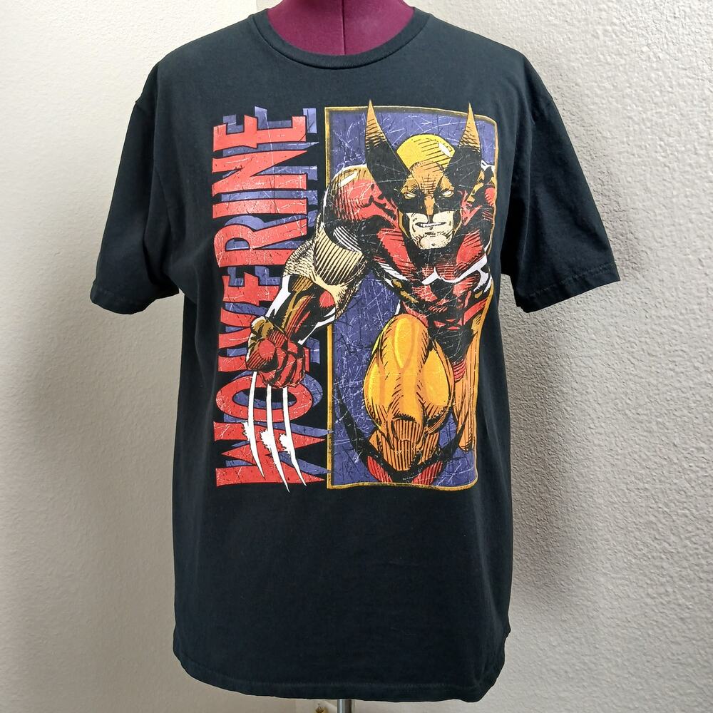 Marvel Wolverine T-shirt Unisex Large (42 /44) black graphic print X-men comic - Picture 2 of 9
